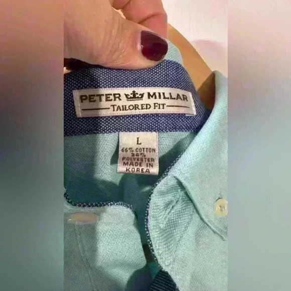 Peter Millar Men’s polo shirt Size Large - Picture 3 of 4